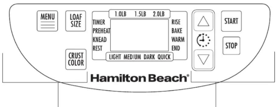 HAMILTON BEACH 29887 - Panneau de contrôle - 1