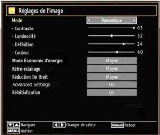 WINDSOR WDVX22LED12 - Configuration des paramétres d'image - 1