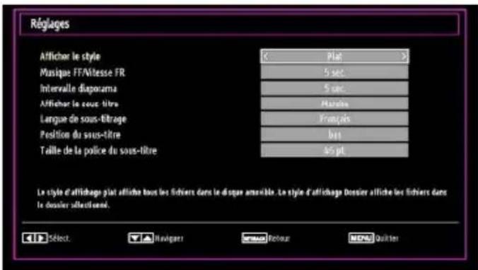 WINDSOR WDVX22LED12 - Réglages du navigateur Média - 1
