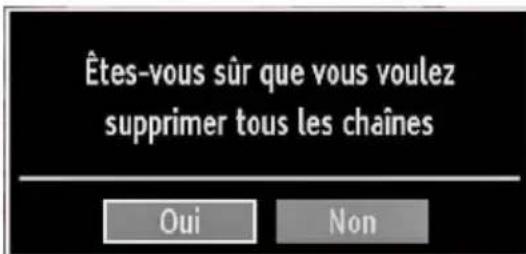WINDSOR WDVX22LED12 - Effacer la liste des chaînes (*) - 1