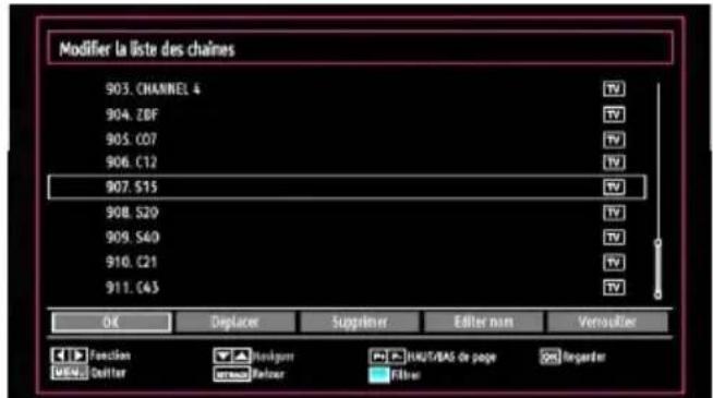 WINDSOR WDVX22LED12 - Fonctionnement de la liste des chaînes - 1