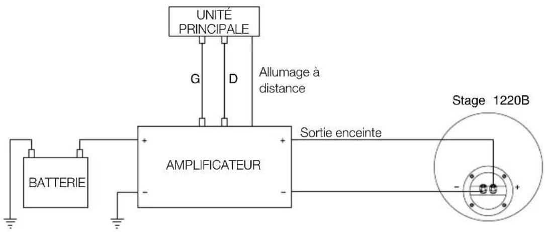 JBL Stage 1220B - CONNEXIONS DES ENCEINTES - 1