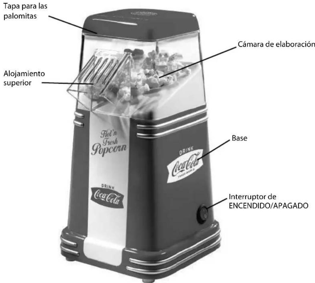 Nostalgia CocaCola 8Cup Hot Air Popcorn Maker - ENSAMBLAJE - 1