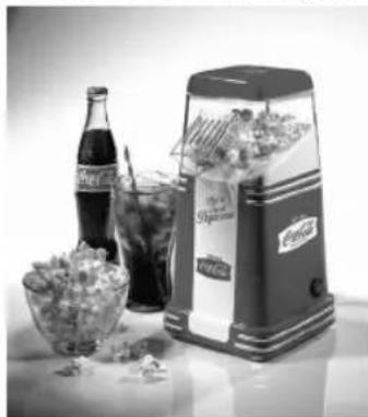 Nostalgia CocaCola 8Cup Hot Air Popcorn Maker - HOW TO OPERATE - 2
