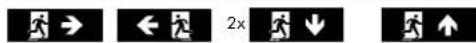 Esylux SLX 32 LEDi High Cover 3h - Pictogramas incluidos - 1