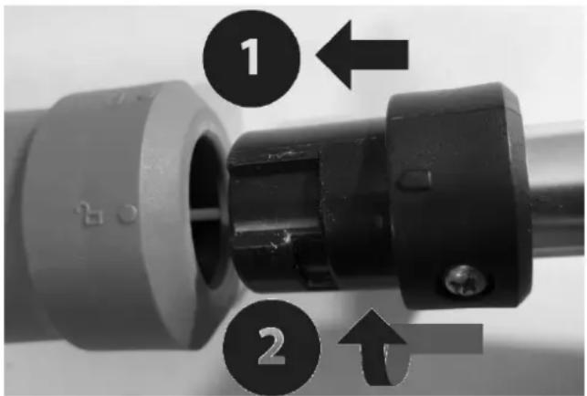 Eurom Electric Weedburner 2in1 - Připevnění prodlužovací tyče (s madlem) - 1