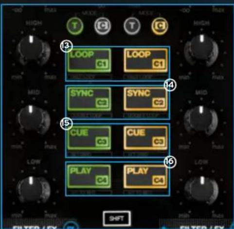 Reloop Mixtour - TRIGGER CUE &amp; TRANSPORT SEKTION - 2