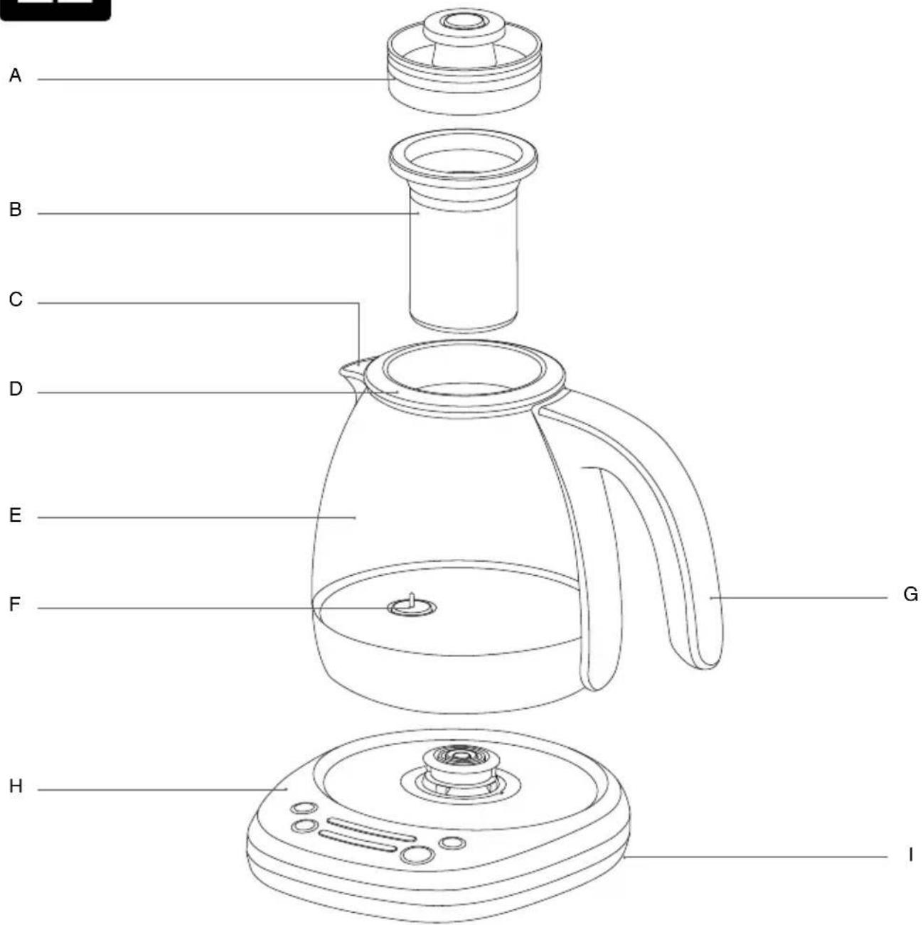 SAGE Smart Tea Infuser Compact STM500 - Onderdelen - 1