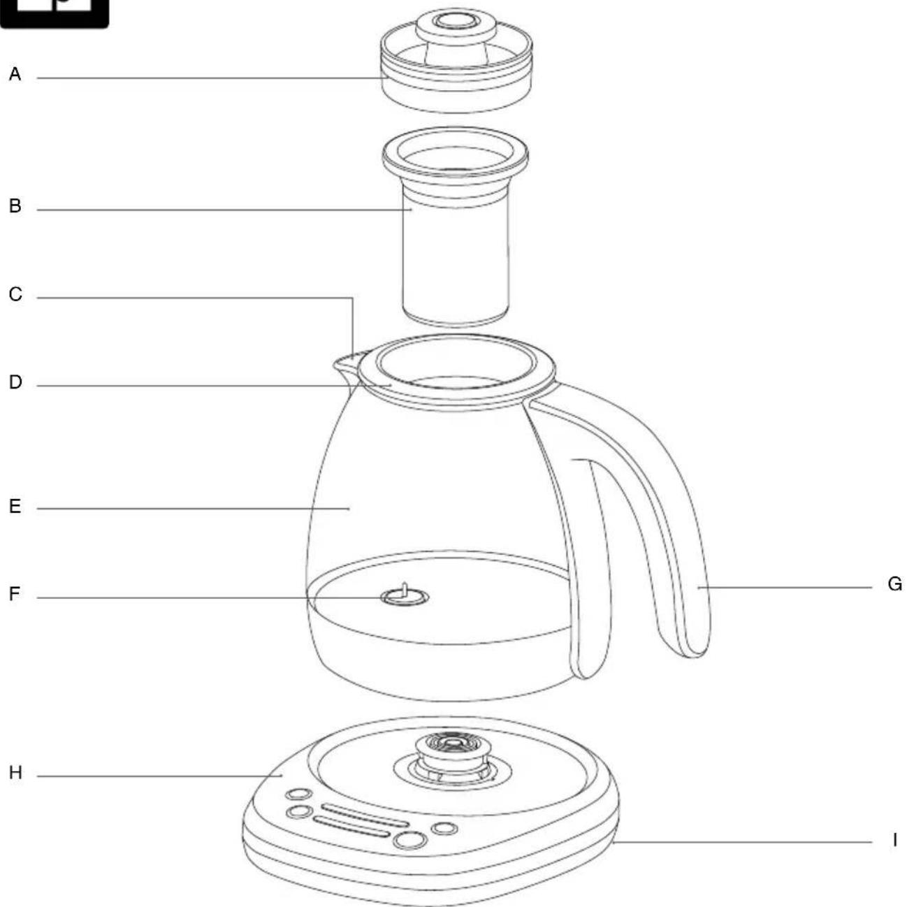 SAGE Smart Tea Infuser Compact STM500 - Componenti - 1
