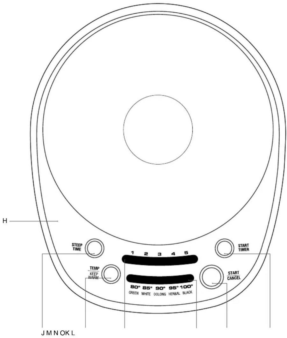 SAGE Smart Tea Infuser Compact STM500 - Componentes - 1