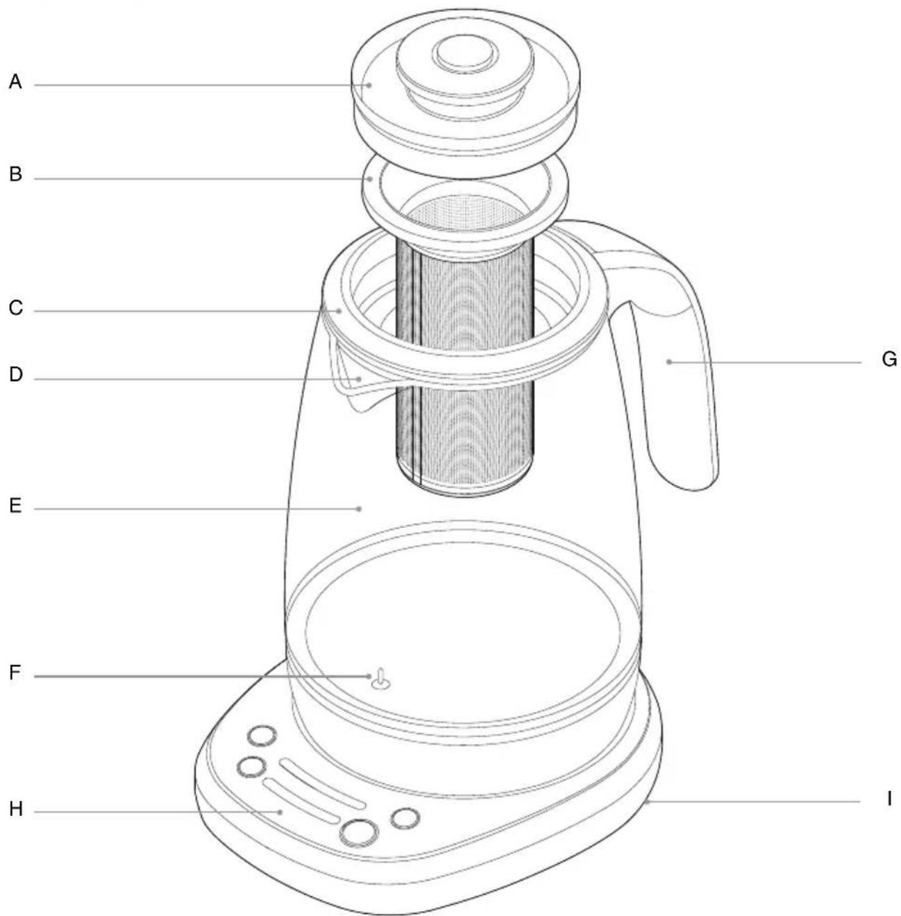 SAGE Smart Tea Infuser STM600 - Onderdelen - 1