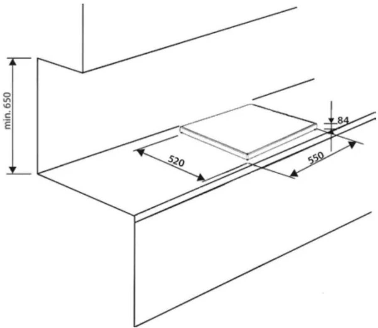 INVENTUM VKI5510ZWA - BUITENMATEN - 1