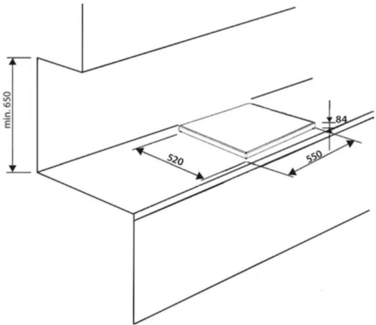 INVENTUM VKI5510ZWA - FREIER RAUM RUNDUM DAS KOCHFELD - 1