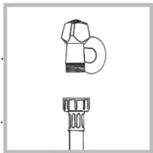 INDESIT IWC 71051 C ECO EU - Connecting the water inlet hose - 1