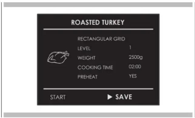 HOOVER HMG450B - Salvare una ricetta personalizzata: - 3