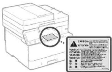 CANON iSENSYS MF449X - Lasersäkerhet - 1