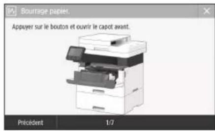 CANON iSENSYS MF449X - L'appareil ne fonctionne pas En cas de bourrage papier - 3