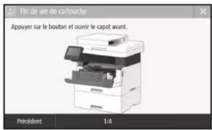 CANON iSENSYS MF449X - Remplacement des cartouches de toner - 1
