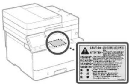 CANON iSENSYS MF449X - Segurança do laser - 1
