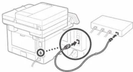CANON iSENSYS MF449X - Ansluta via trädbundet nätverk - 2