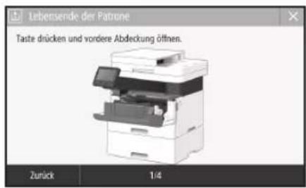 CANON iSENSYS MF449X - Auswechseln der Tonerpatrone - 1