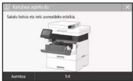 CANON iSENSYS MF449X - Toner-kartutxoa aldatzea - 1