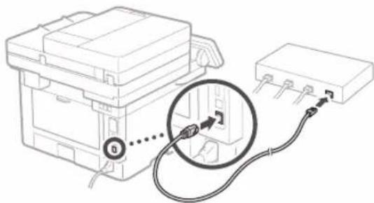 CANON iSENSYS MF449X - Verbinding maken via bedraad LAN - 2
