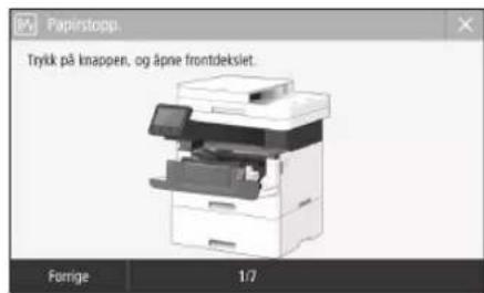 CANON iSENSYS MF449X - Det har oppstått papirblokkering - 1