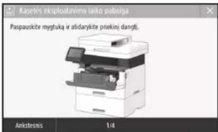 CANON iSENSYS MF449X - Dažų kasetės pakeitimas - 1