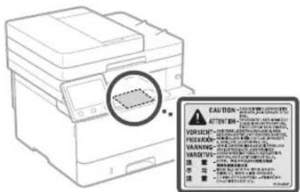 CANON iSENSYS MF449X - Varnost laserja - 1