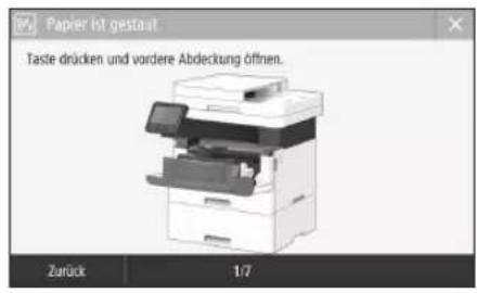 CANON iSENSYS MF449X - Papierstau ist aufgetreten - 1