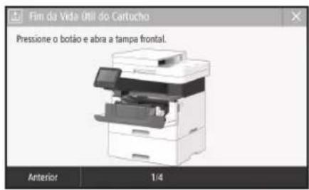 CANON iSENSYS MF449X - Substituição do cartucho de toner - 1