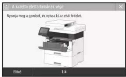 CANON iSENSYS MF449X - A festékkazetta cseréje - 1