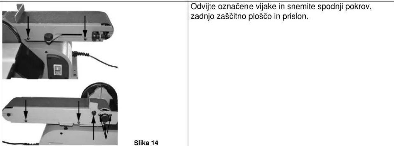 Güde BTS 4000 - Zamenjava brusnegatraku - 1
