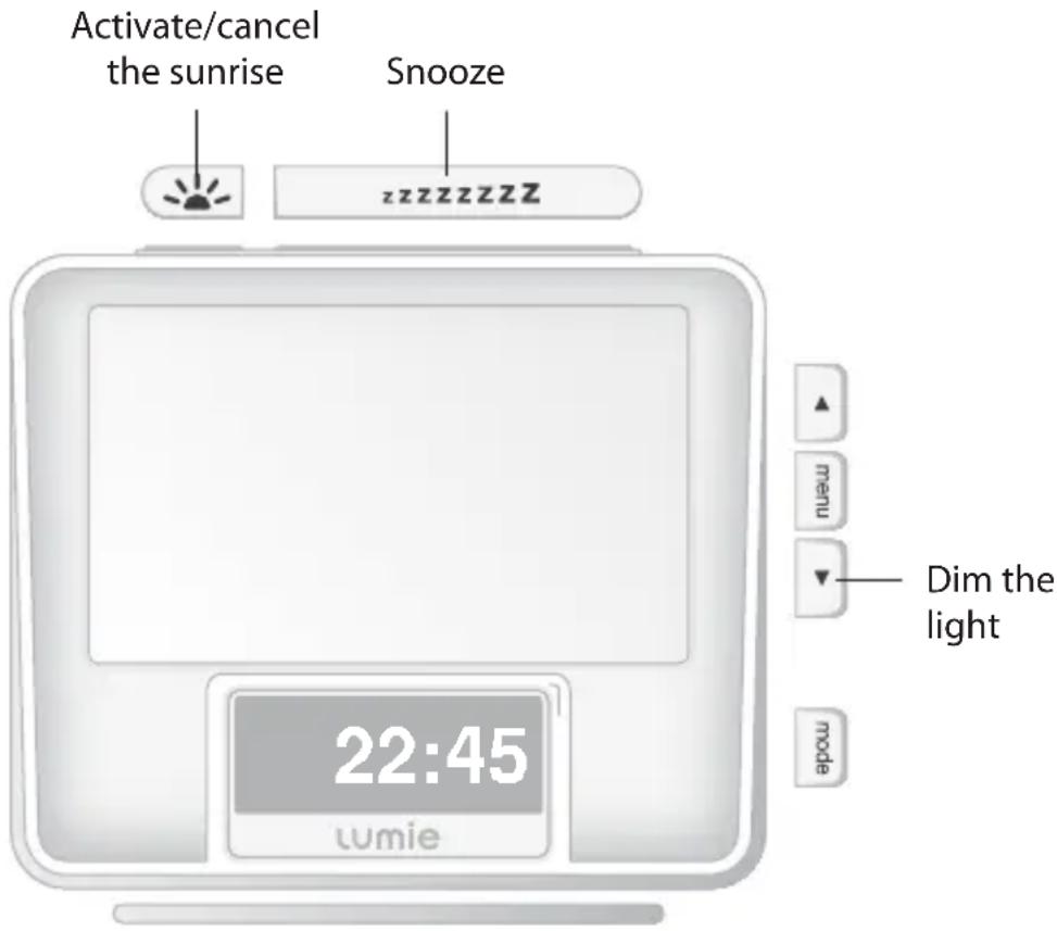 LUMIE Zest - To activate the wake-up light - 1