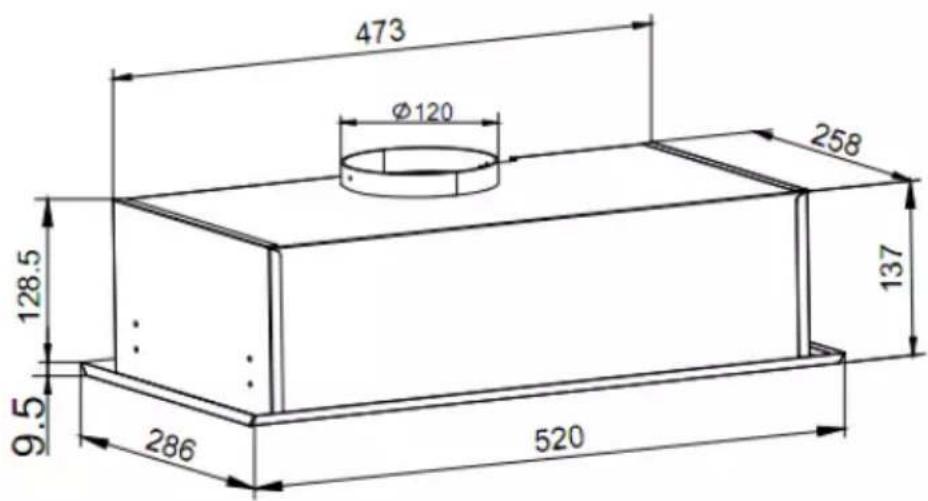 Glem Gas GHF527SI - DIMENSIONS - 1