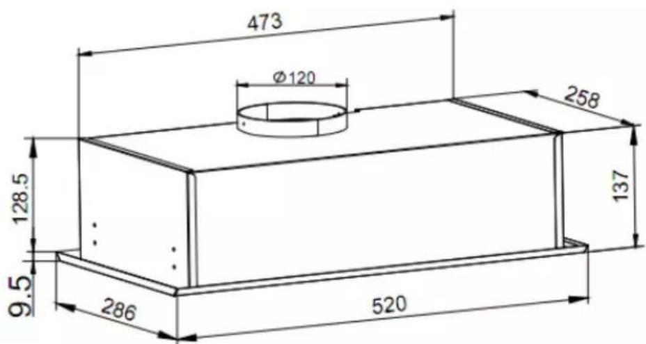 Glem Gas GHF527SI - DIMENSIONS - 1
