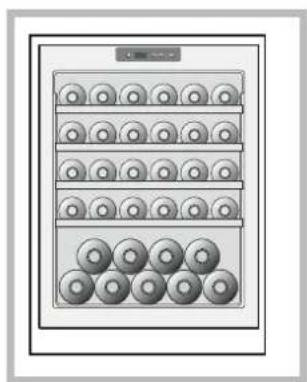 HOTPOINT WL 36 AHA - Almacenamento clásico con 36 botellas - 3