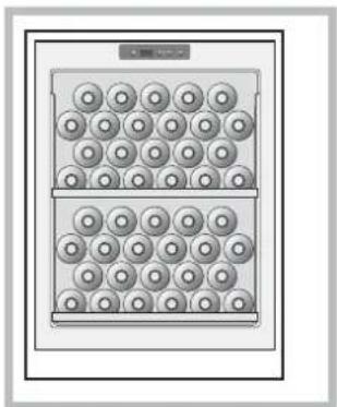 HOTPOINT WL 36 AHA - Weitere Flaschenlagerungs-Konfigurationen - 1