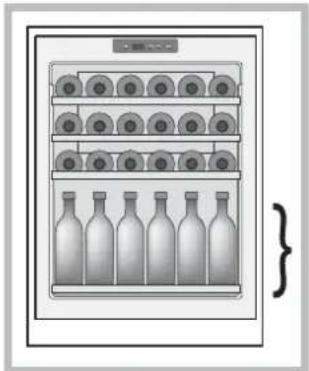 HOTPOINT WL 36 AHA - Autres configurations de stockage des bouteilles - 2