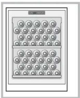 HOTPOINT WL 36 AHA - Altre configurazioni per lo stoccaggio delle bottiglie - 1