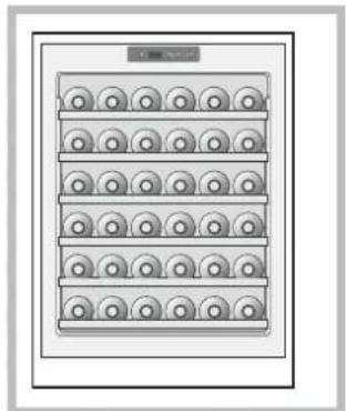 HOTPOINT WL 36 AHA - Almacenamento clásico con 36 botellas - 1