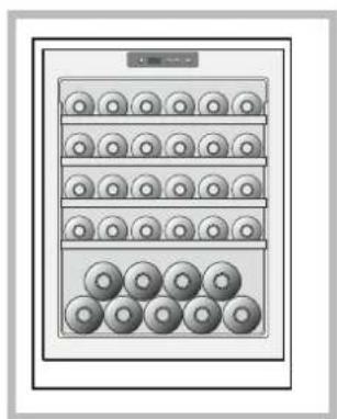 HOTPOINT WL 36 AHA - Stockage de bouteilles du type Champagne - 1
