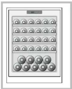 HOTPOINT WL 36 AHA - Lagerung von Champagnerflaschen - 1