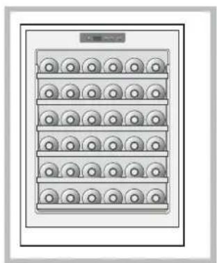 HOTPOINT WL 36 AHA - Standard 36-bottle stock - 1