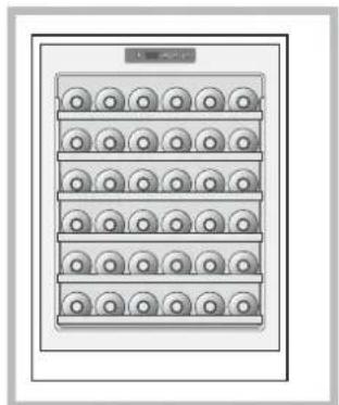 HOTPOINT WL 36 AHA - Stoccaggio classico con 36 bottiglie - 1
