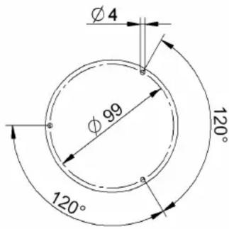 Ø4 Ø99 120° 120°
