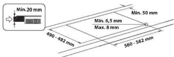 BAUKNECHT CHR 6642 IN - DIMENSIONES Y DISTANCIAS QUE DEBEN RESPETARSE - 4