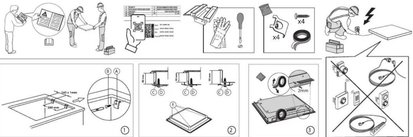 BAUKNECHT CHR 6642 IN - PLACING THE HOB - 1
