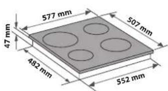 BAUKNECHT CHR 6642 IN - DIMENSIONES Y DISTANCIAS QUE DEBEN RESPETARSE - 3